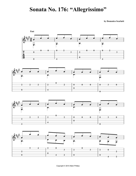 Sonata No. 176: “Allegrissimo” image number null
