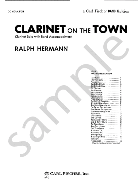Clarinet on the Town