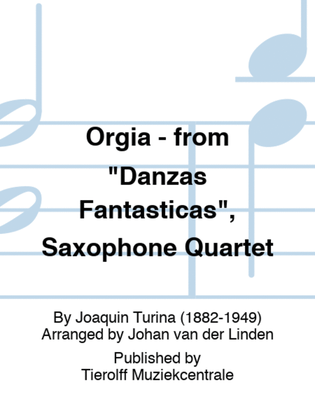 Orgia - from "Danzas Fantasticas", Saxophone Quartet