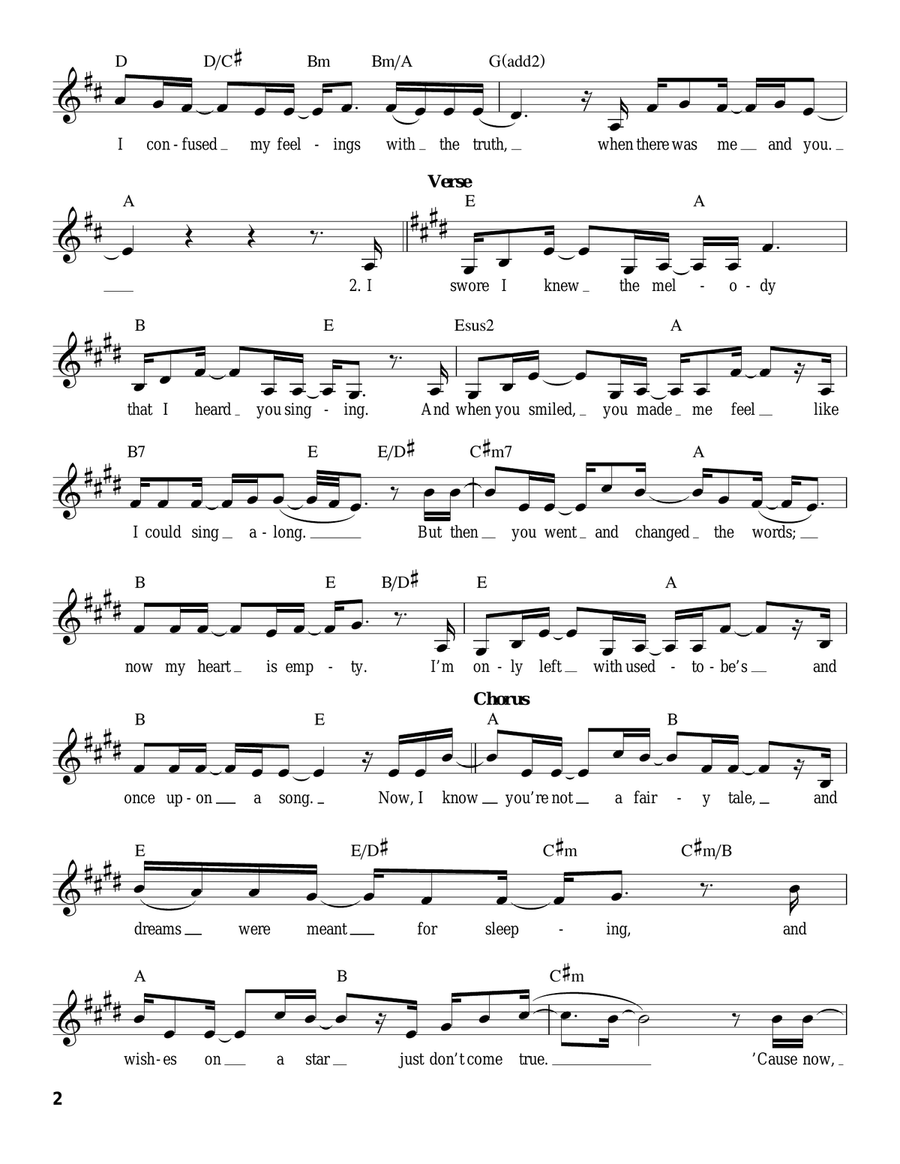When There Was Me And You Voice scores gallery preview page 2