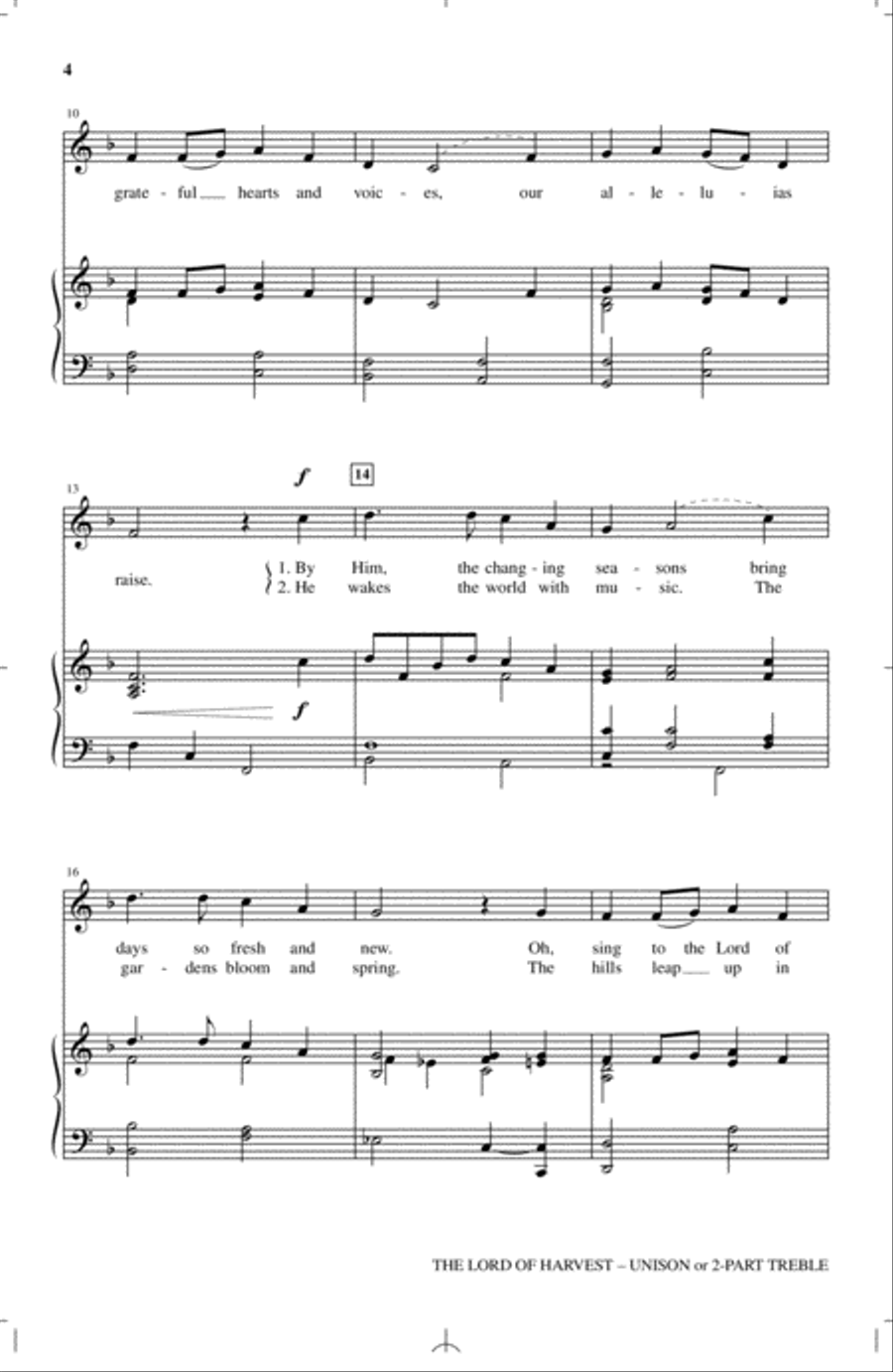The Lord Of Harvest The Lord Of Harvest 2-Part scores gallery preview page 2