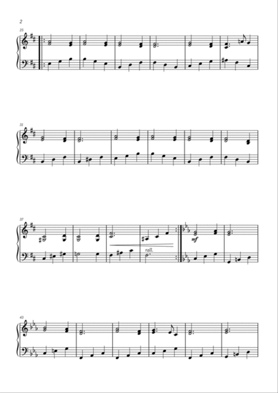 Once Upon A December Easy Piano scores gallery preview page 2