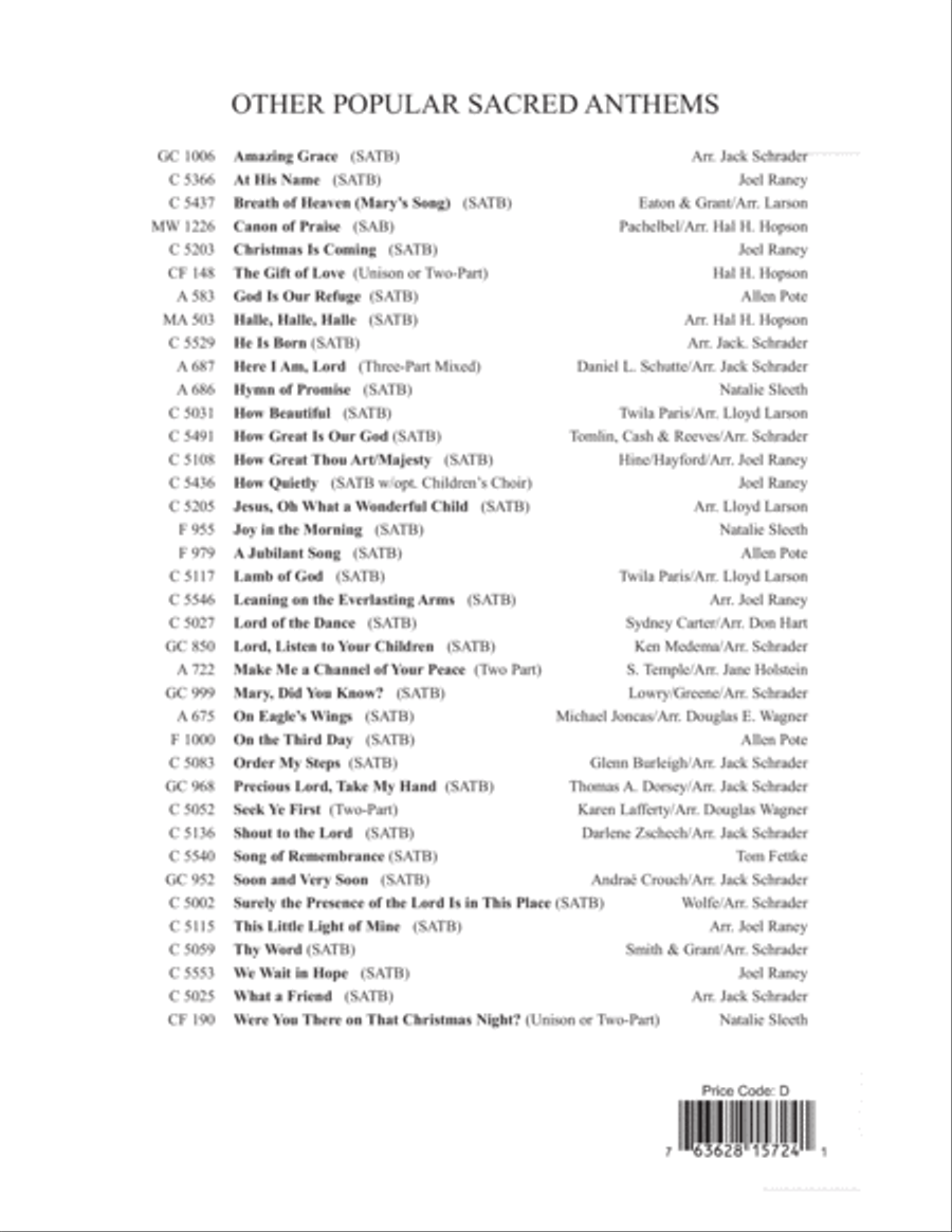 Then Sings My Soul (How Great Thou Art) Choir scores gallery preview page 12