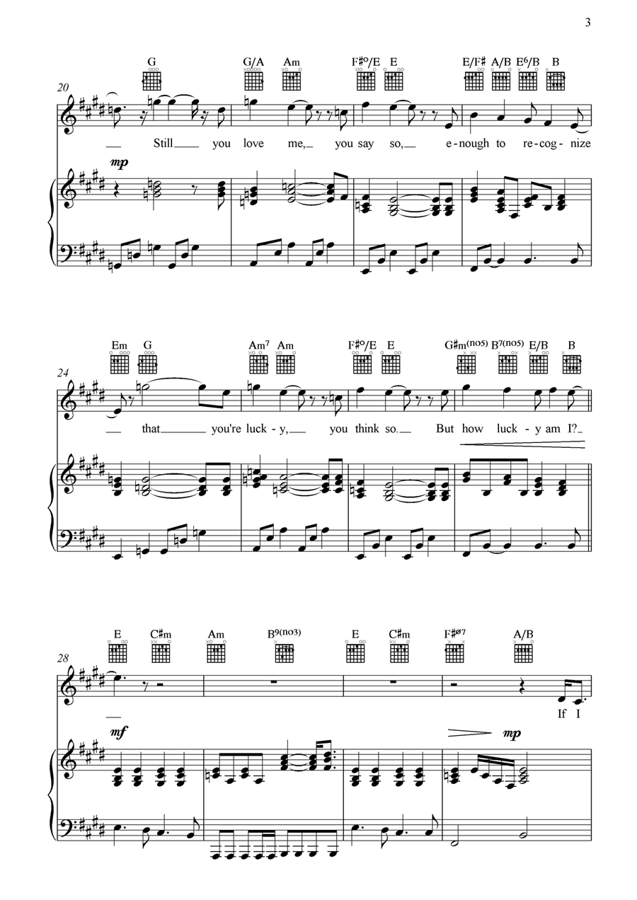 How Lucky Am I? Small Ensemble scores gallery preview page 3