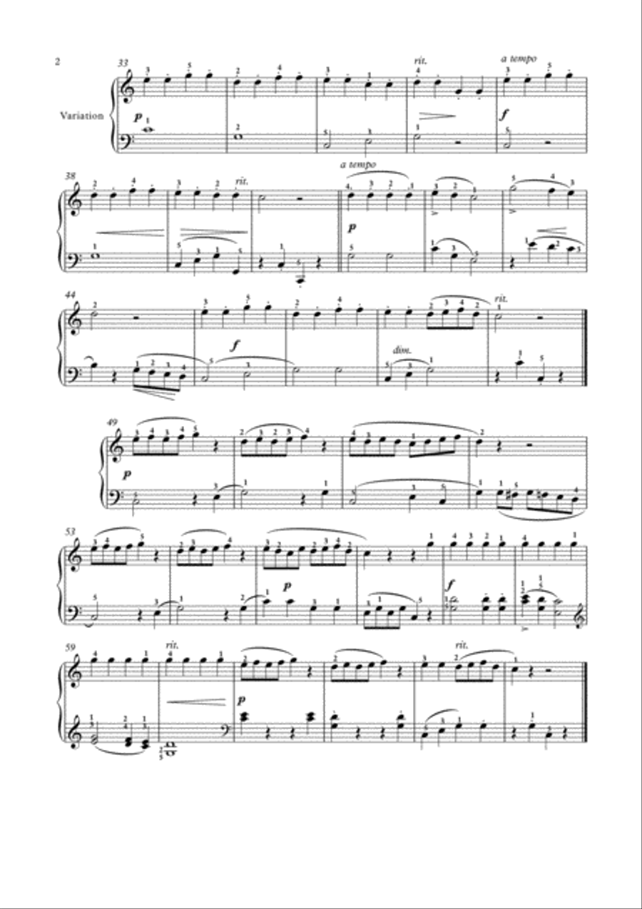 Masterpieces for easy piano 3 by F.Schubert and J.N.Hummel Easy Piano scores gallery preview page 3