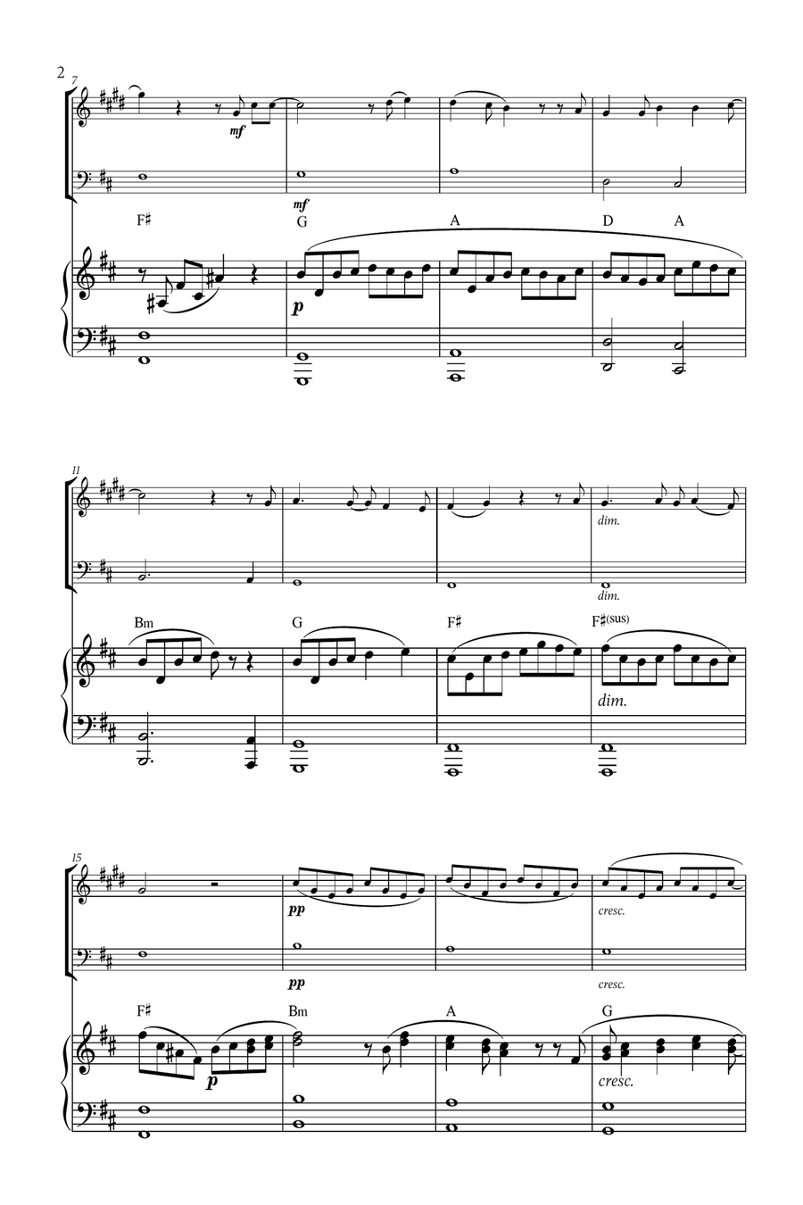 Mary, Did You Know? Woodwind Duet scores gallery preview page 2