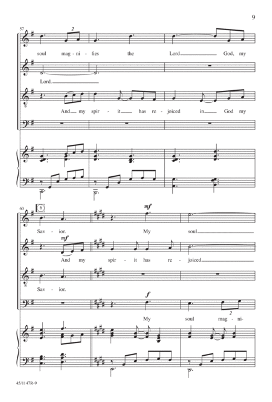 Magnificat Magnificat Divisi scores gallery preview page 10