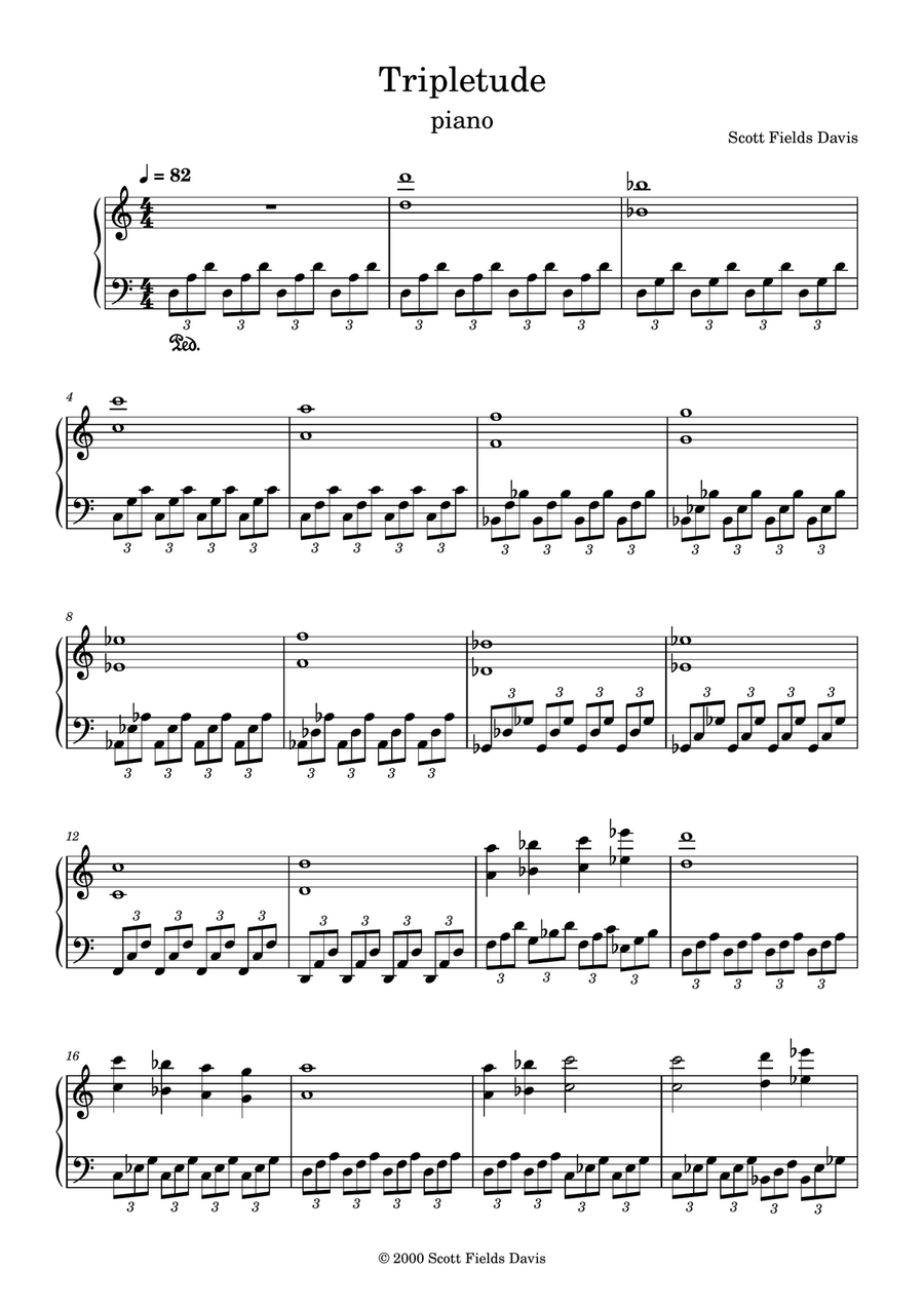 Tripletude Piano Method scores gallery preview page 1