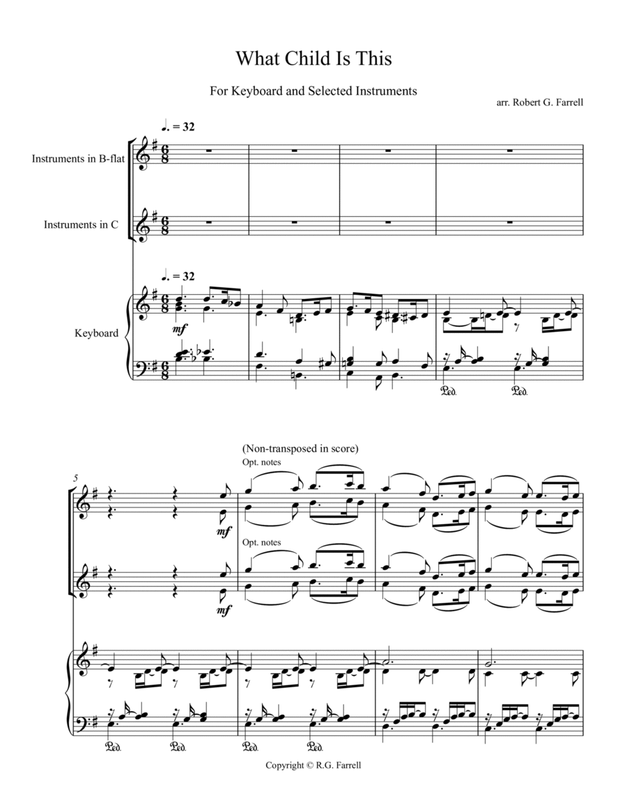 What Child is This What Child is This Flute Duet scores gallery preview page 1