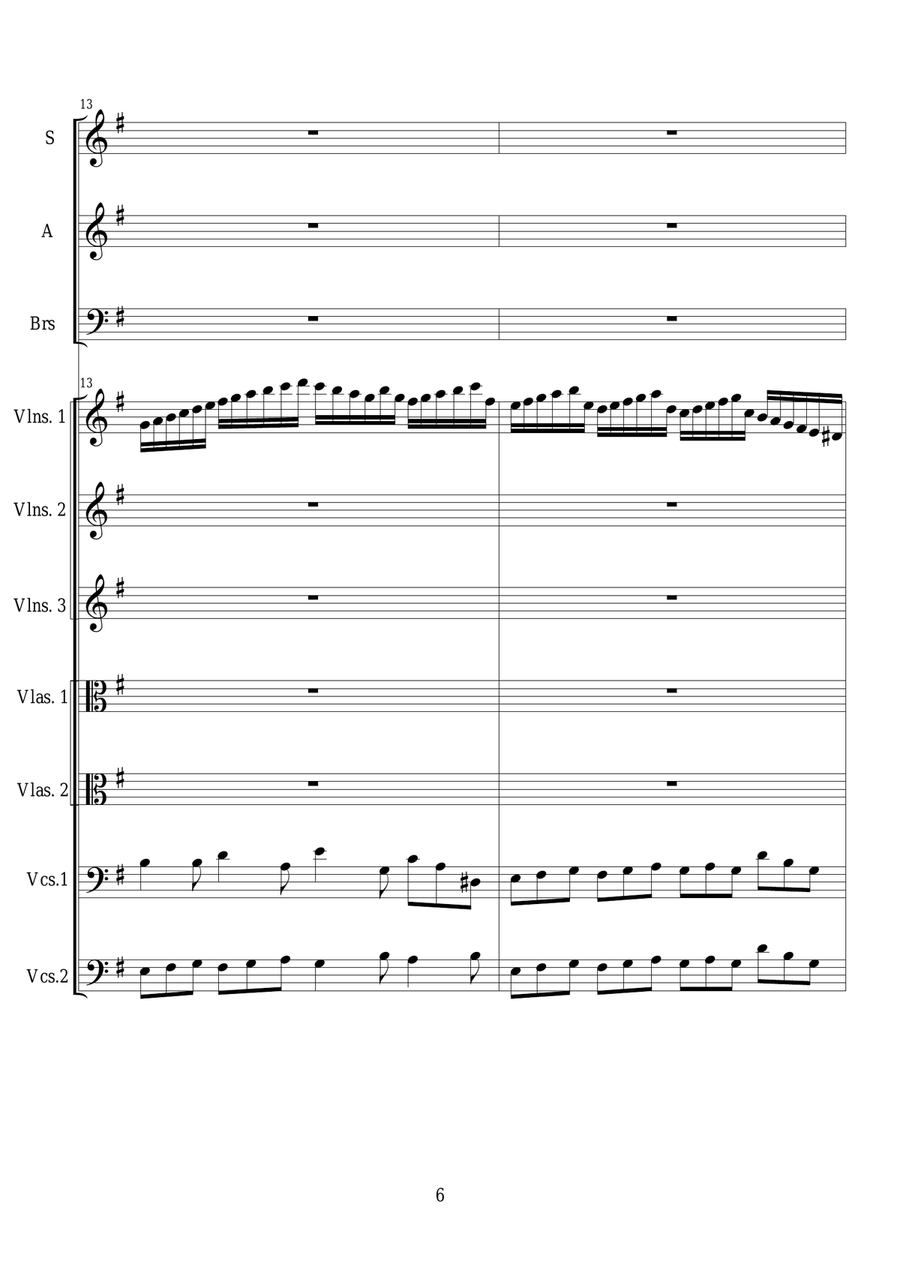 Ingemisco - Sequence no.6 of the Missa Requiem CS044 3-Part scores gallery preview page 6