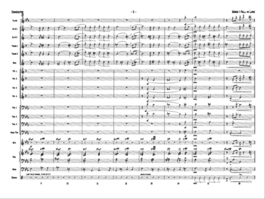 When I Fall in Love: Score Jazz Ensemble scores gallery preview page 4