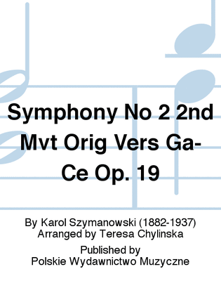 Book cover for Symphony No 2 2nd Mvt Orig Vers Ga-Ce Op. 19