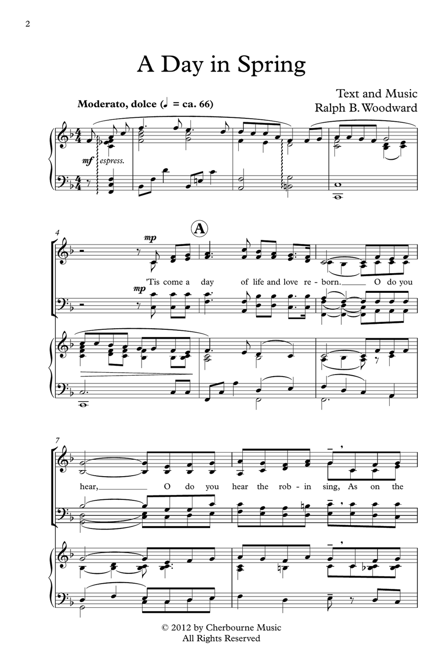 A Day in Spring 4-Part scores gallery preview page 2