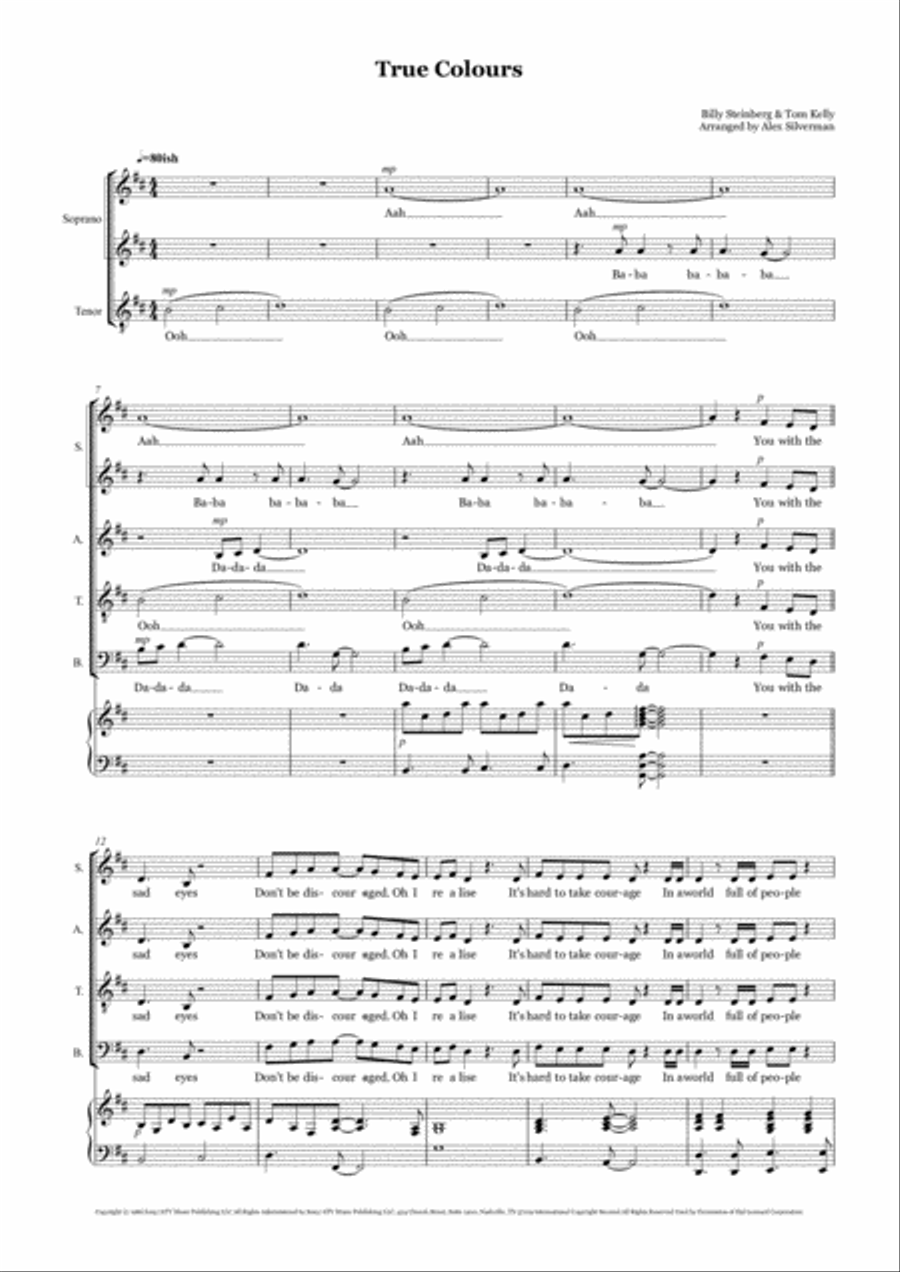True Colors Divisi scores gallery preview page 2