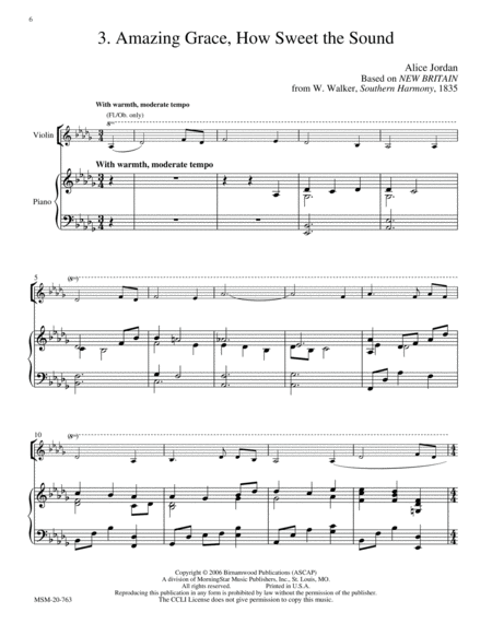 American Suite III (American Hymn Tunes) (Downloadable)