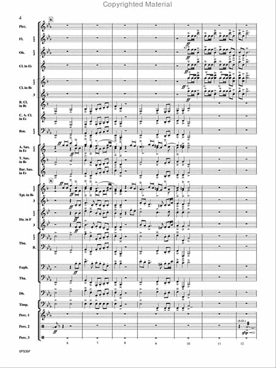 Procession of the Academics Concert Band scores gallery preview page 5