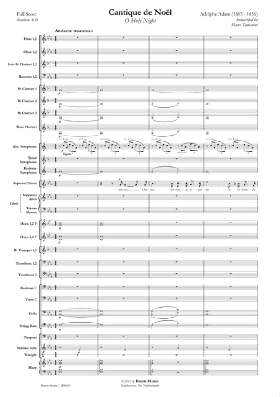 Cantique de Noël Cantique de Noël Concert Band scores gallery preview page 2