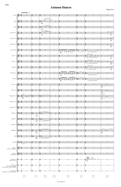 Autumn Dances - score and parts image number null