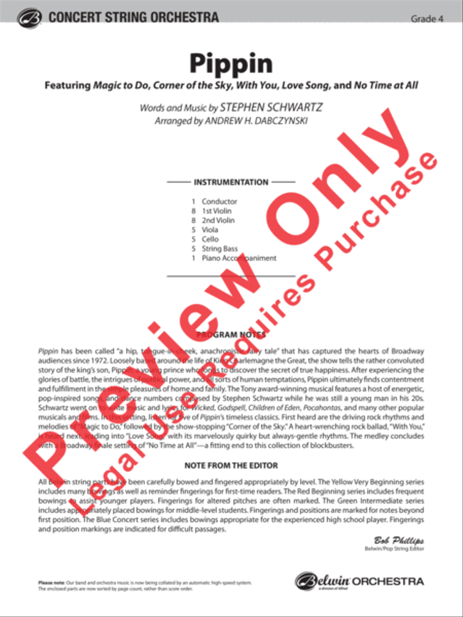 Pippin String Orchestra scores gallery preview page 2