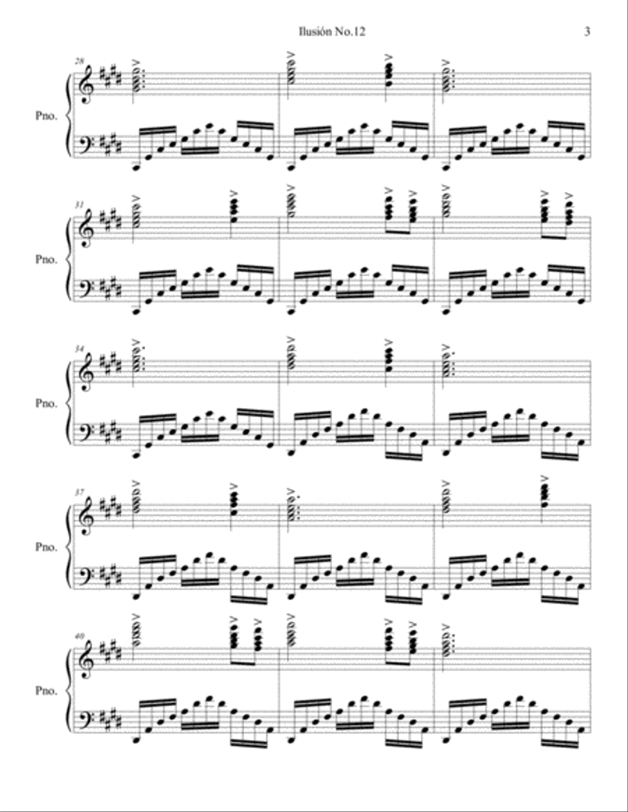 piano ilusion no.12 Piano Solo scores gallery preview page 3