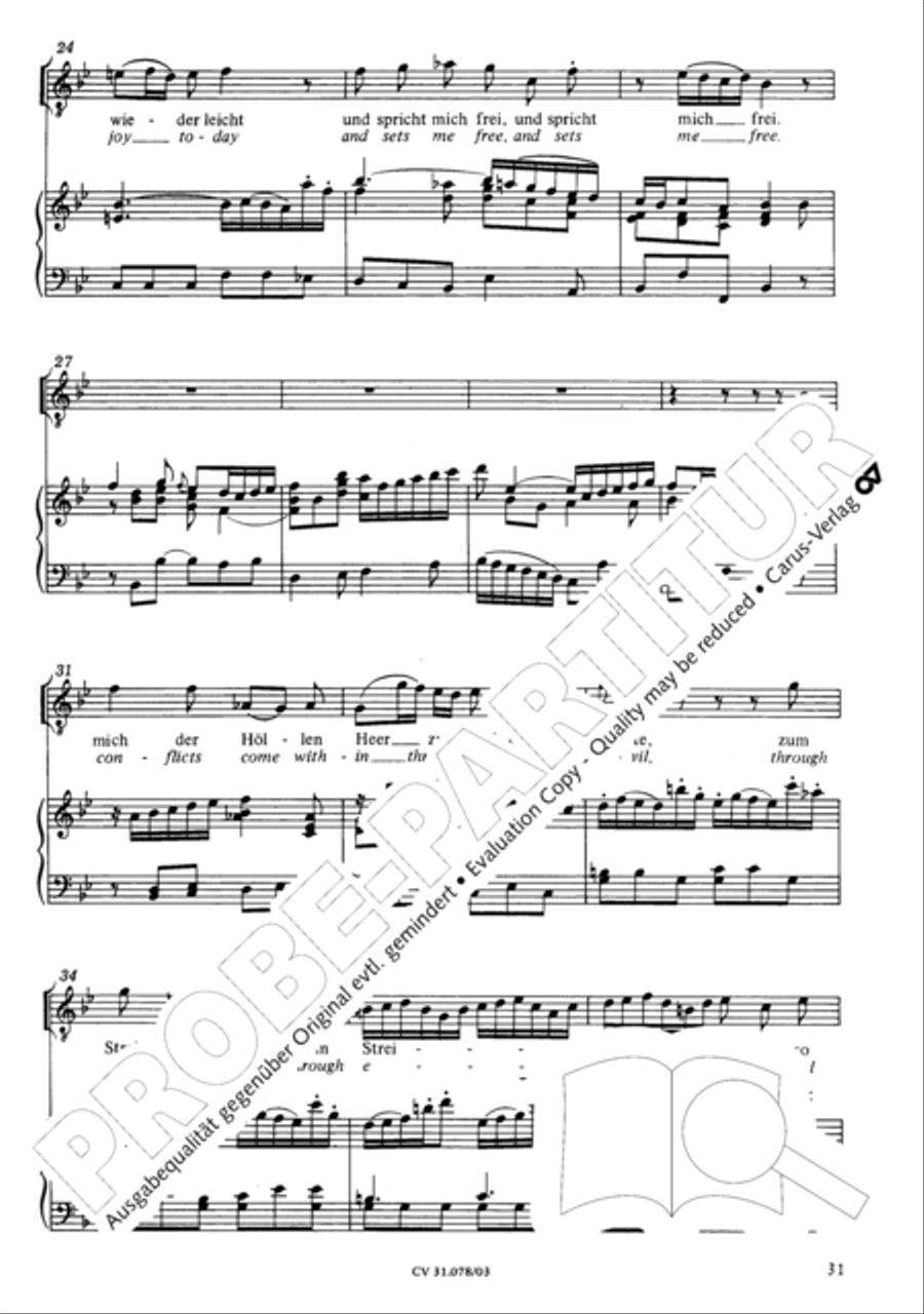 Jesus, you have freed my spirit (Jesu, der du meine Seele) 4-Part scores gallery preview page 32
