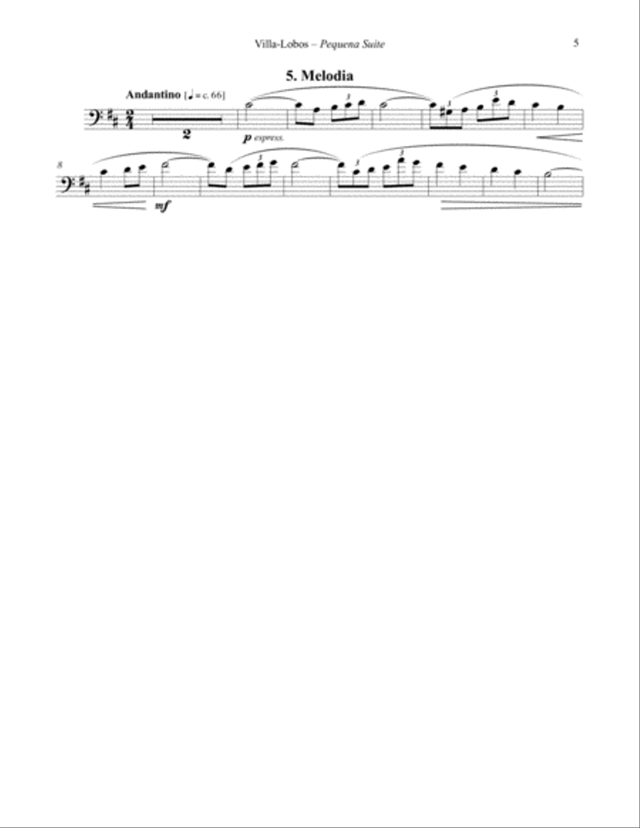 Pequena Suite for Euphonium and Piano Euphonium scores gallery preview page 7
