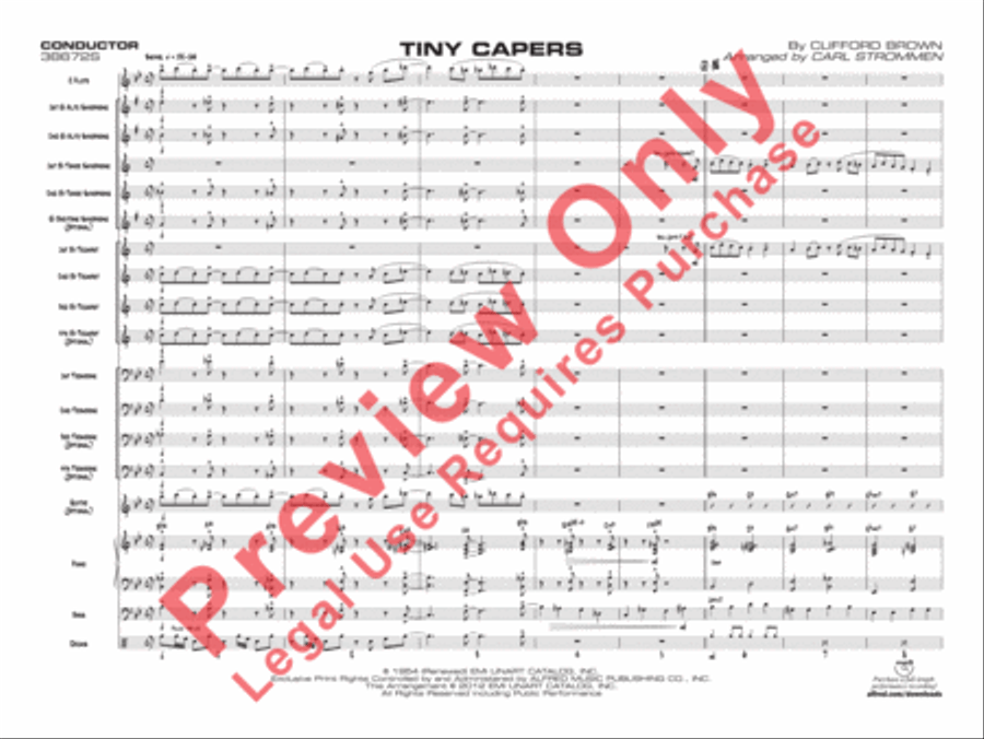 Tiny Capers Tiny Capers Jazz Ensemble scores gallery preview page 4