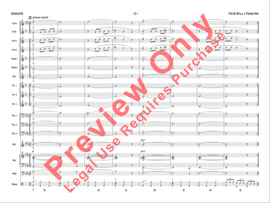 You're Still a Young Man Jazz Ensemble scores gallery preview page 11