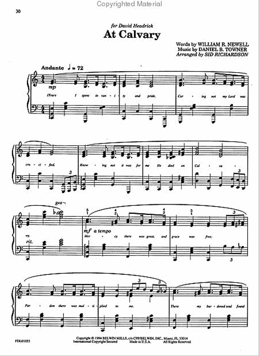 <br>Sheet music extract