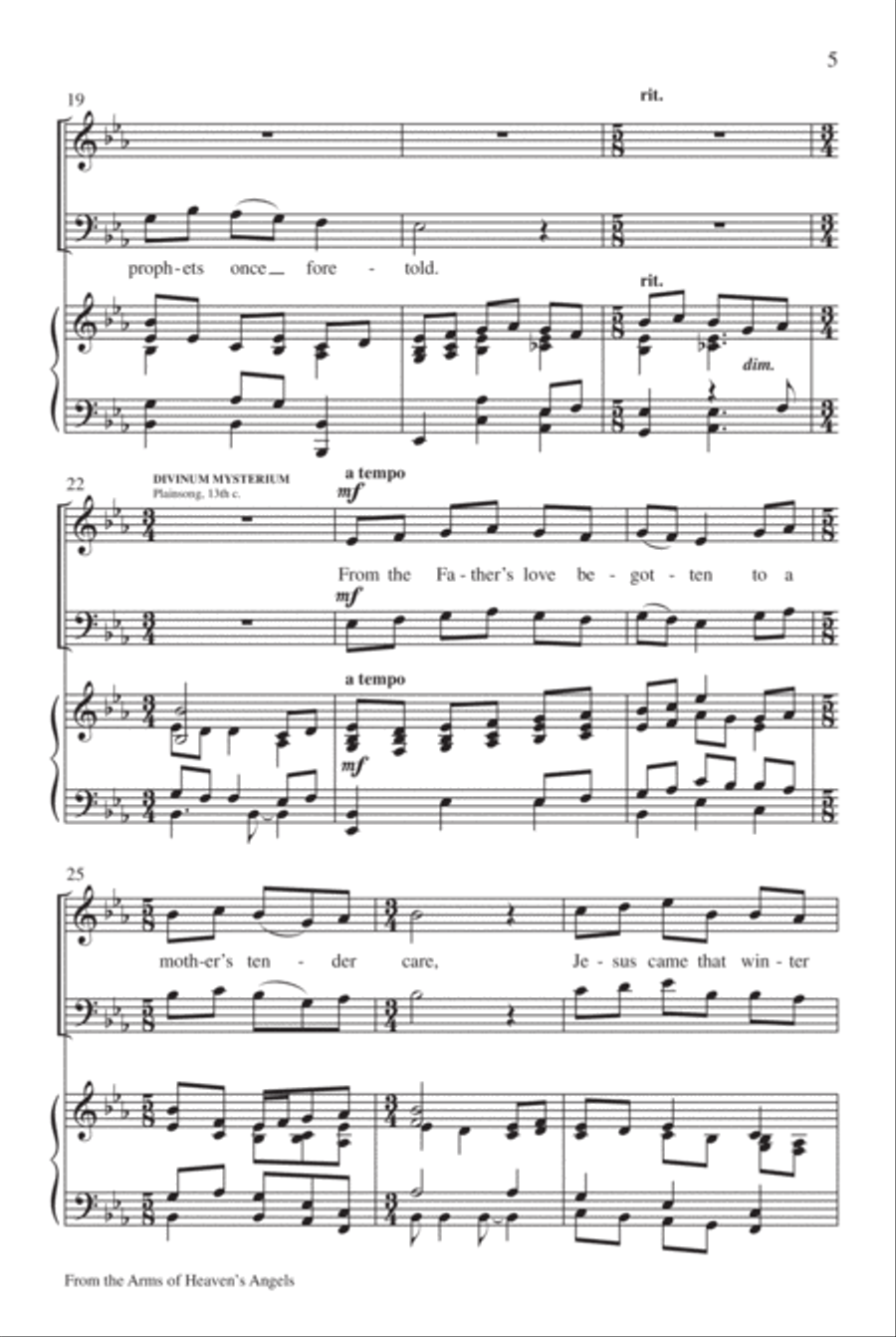 From the Arms of Heaven's Angels From the Arms of Heaven's Angels 4-Part scores gallery preview page 6