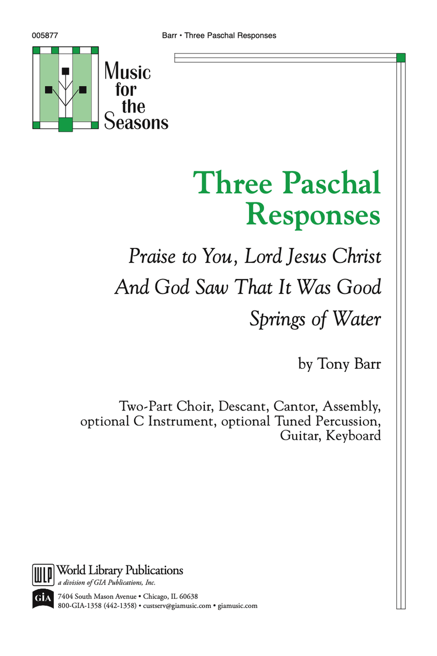 Three Paschal Responses 2-Part scores gallery preview page 1