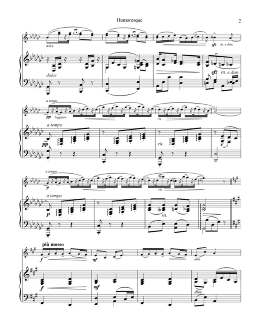 Humoresque, Op. 101, No. 7 for violin and piano (Gb Major) image number null