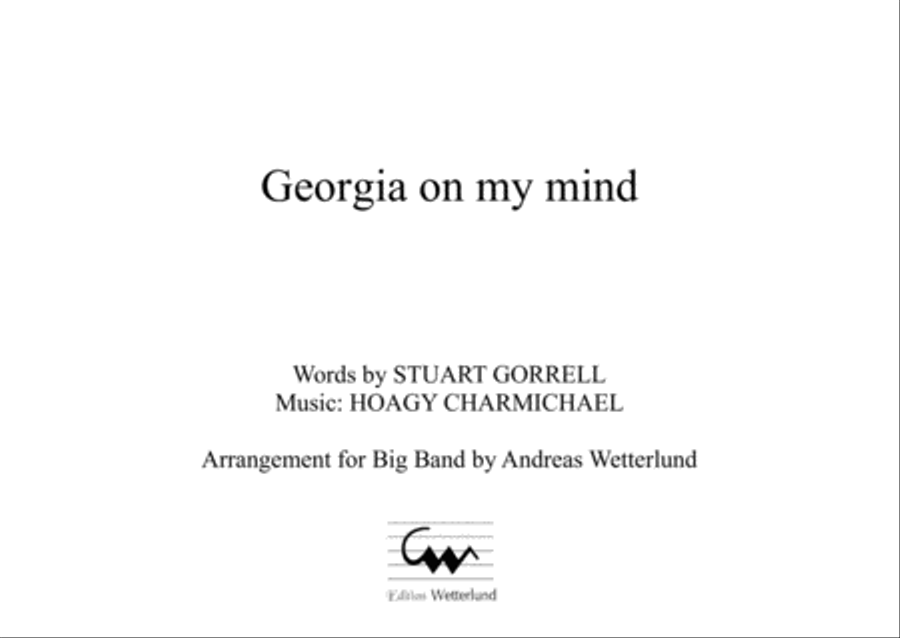 Georgia On My Mind Jazz Ensemble scores gallery preview page 1