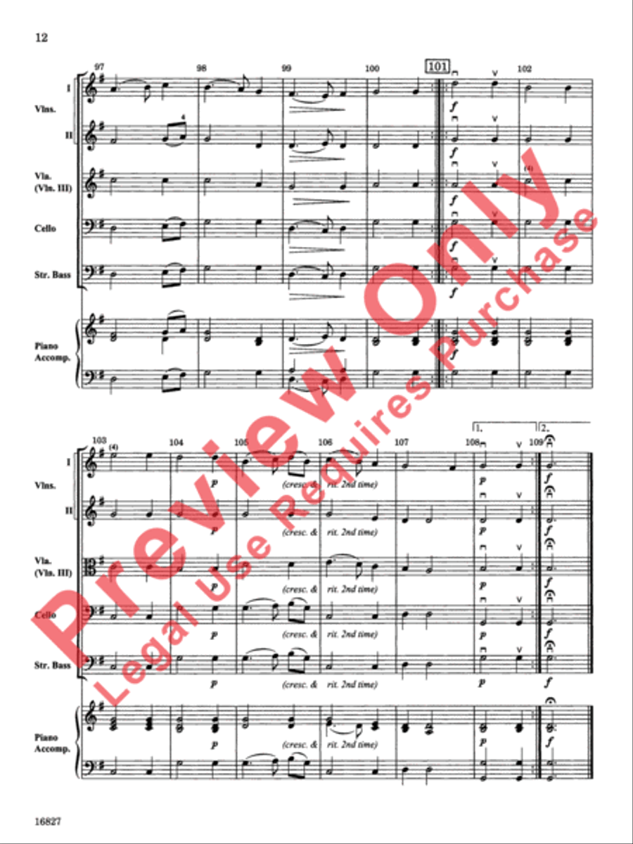 Renaissance Suite String Orchestra scores gallery preview page 13