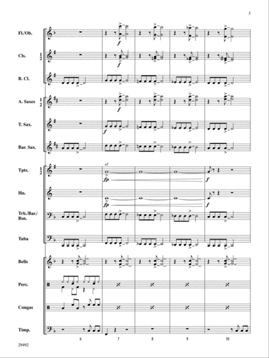 Hard Times in the City Concert Band scores gallery preview page 3