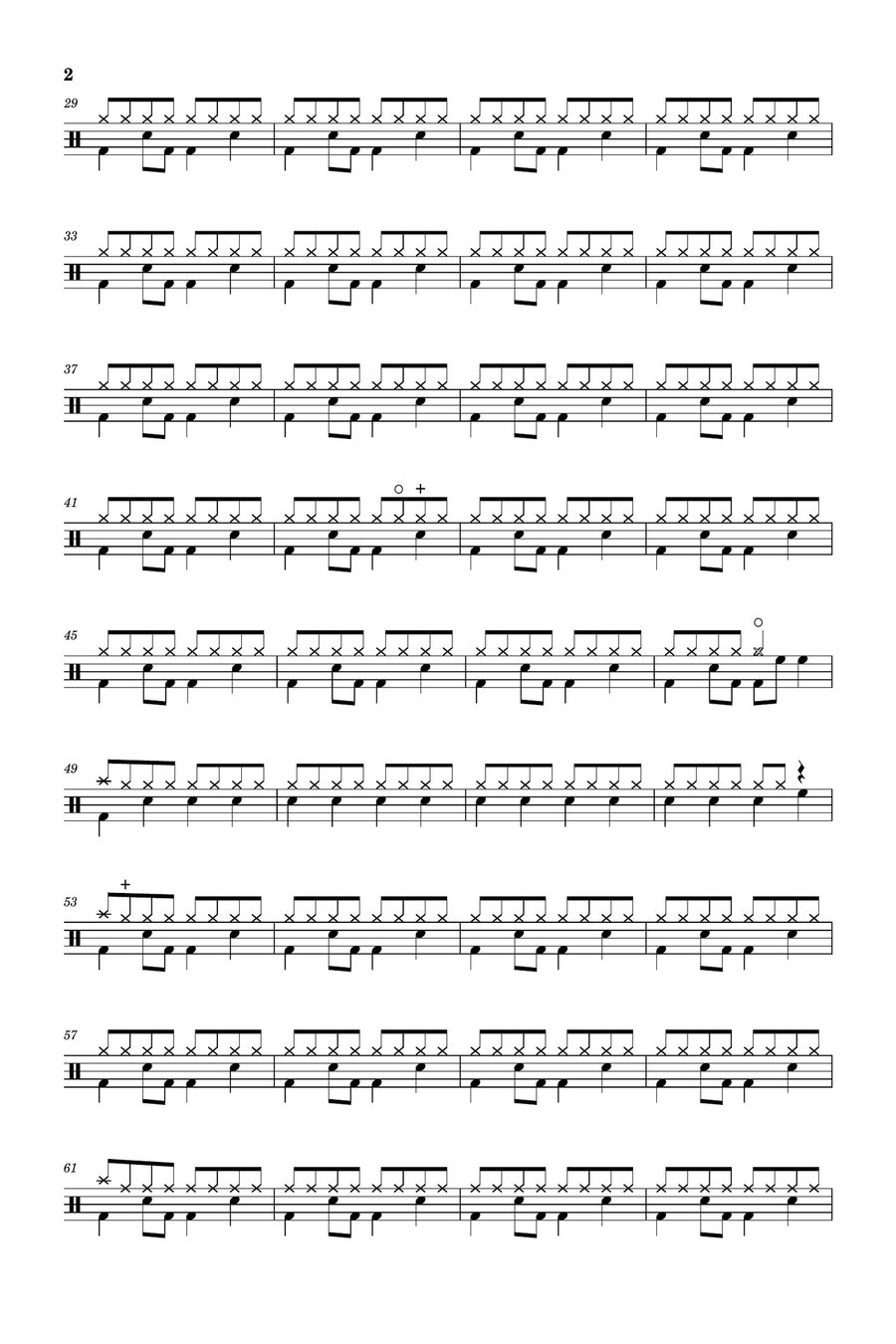 Lost In Love Drum Set scores gallery preview page 2