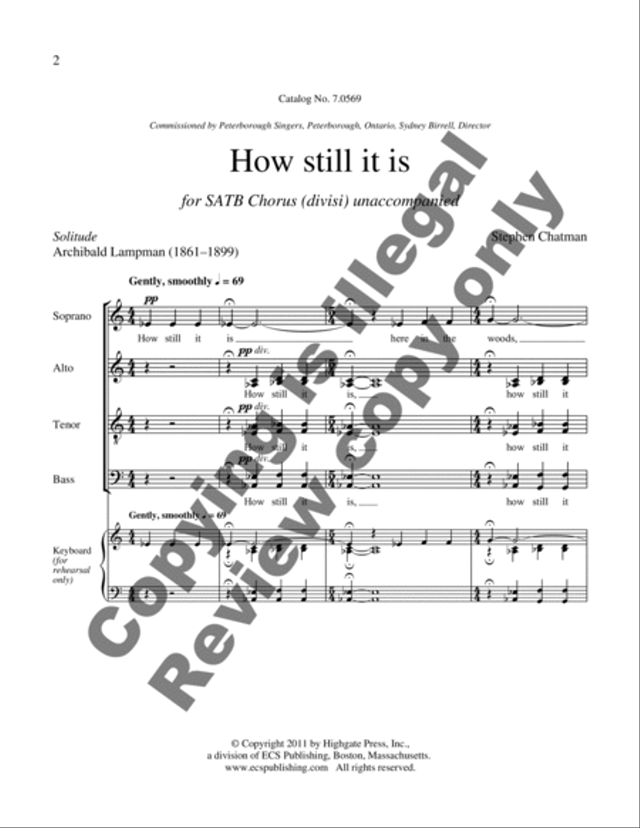 How still it is How still it is Divisi scores gallery preview page 8