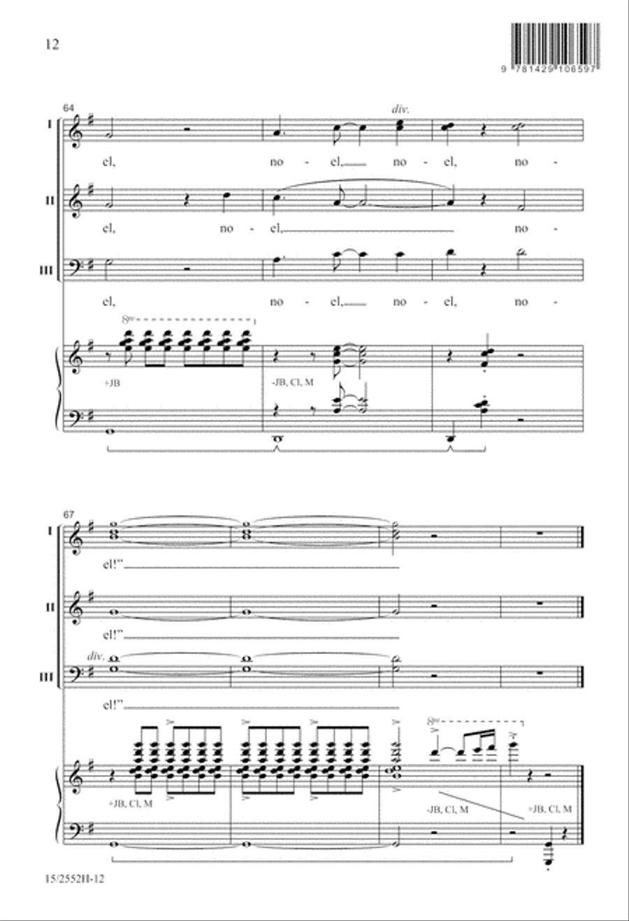 Jamaican Noel 3-Part scores gallery preview page 13