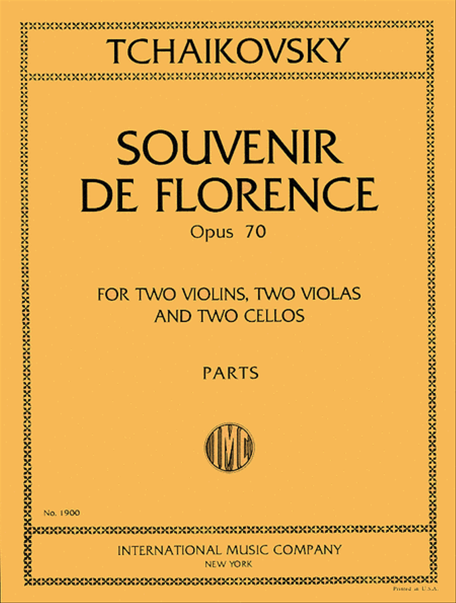 Souvenir De Florence, Opus 70 Cello scores gallery preview page 1
