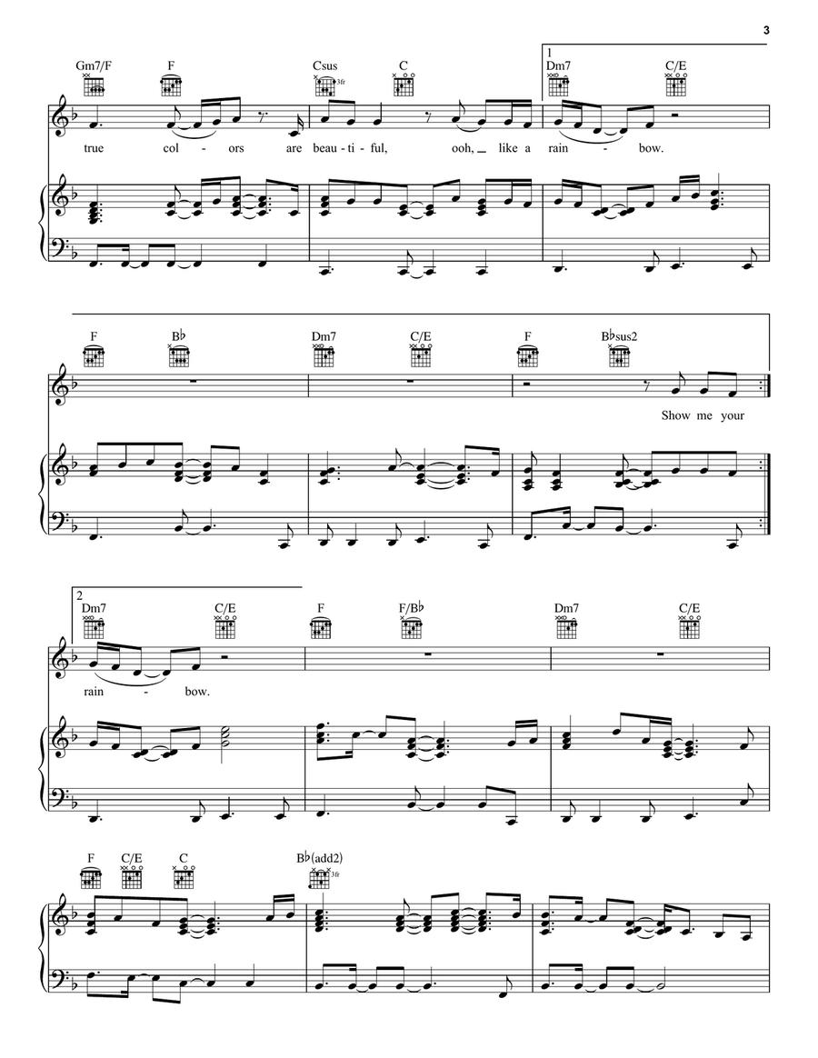 True Colors Acoustic Guitar scores gallery preview page 3