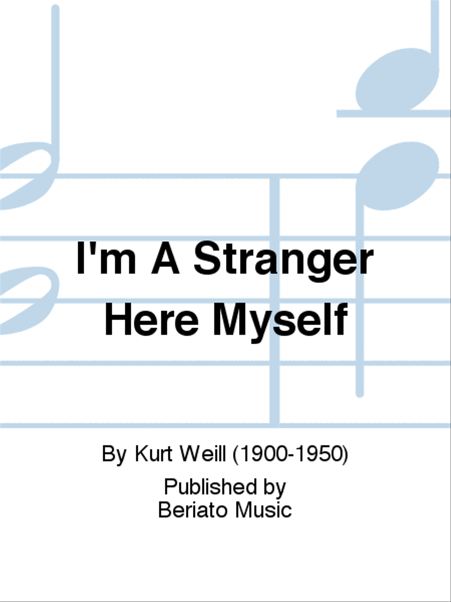 I'm A Stranger Here Myself Piano, Vocal, Guitar scores gallery preview page 1