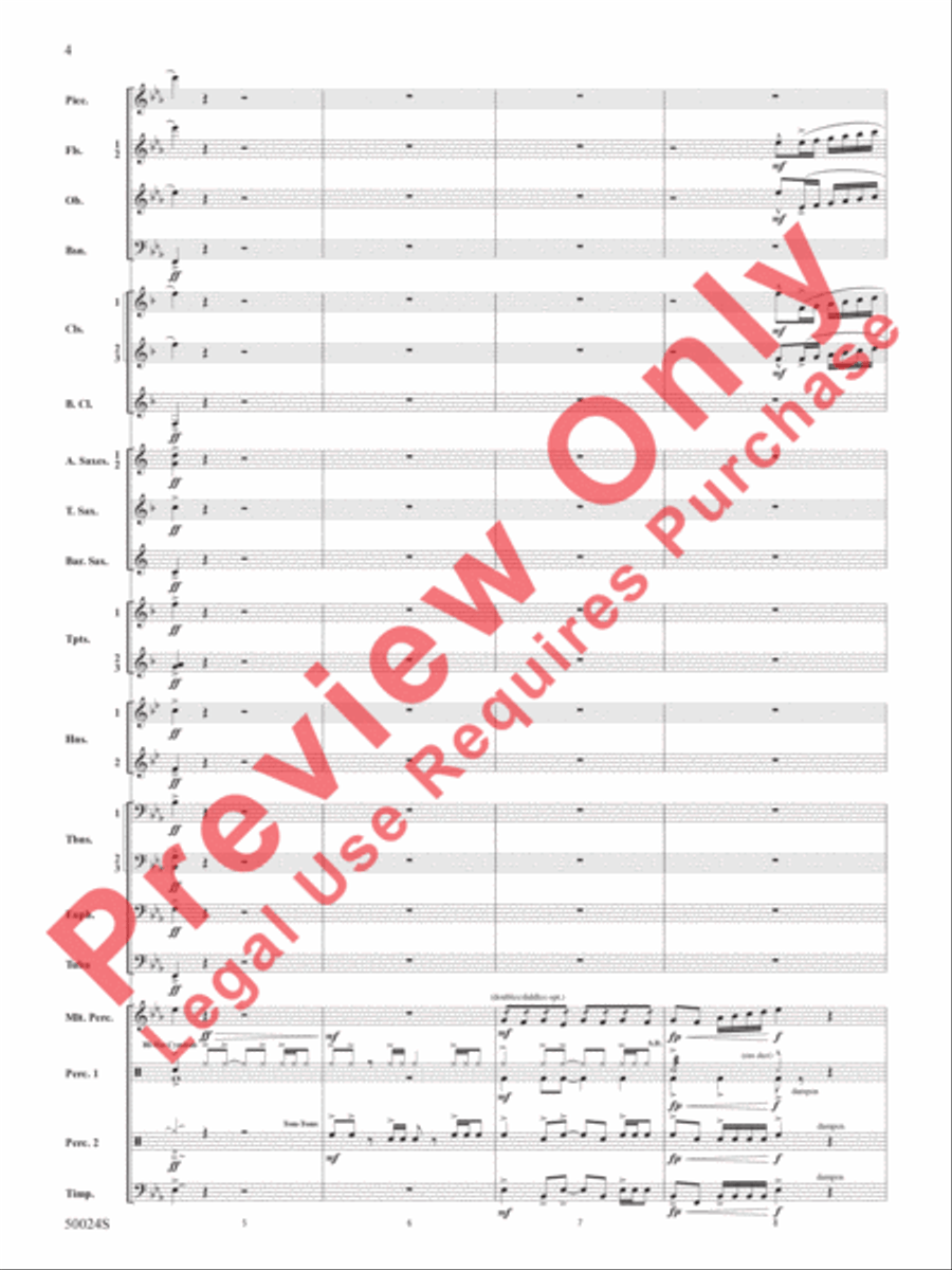 A Beacon of Light A Beacon of Light Concert Band scores gallery preview page 5