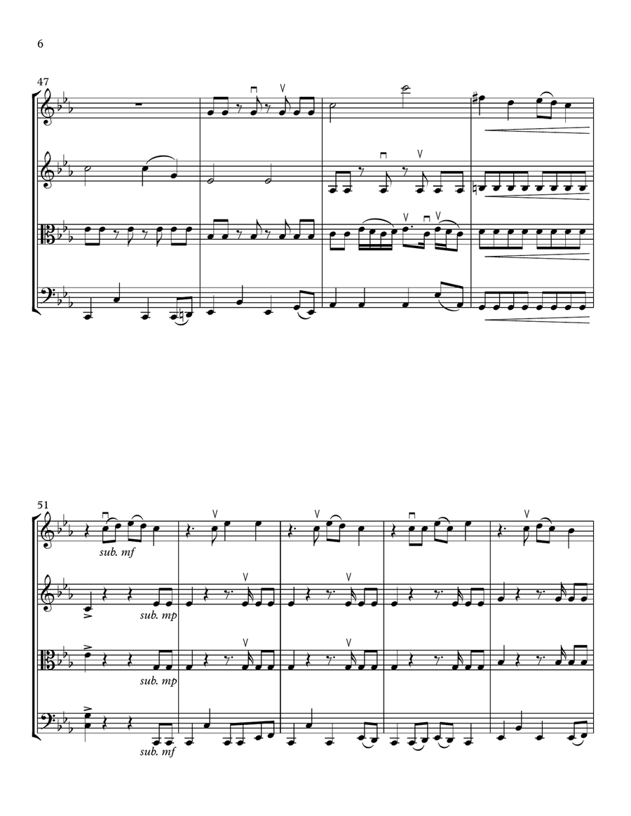 Toxic String Quartet scores gallery preview page 6