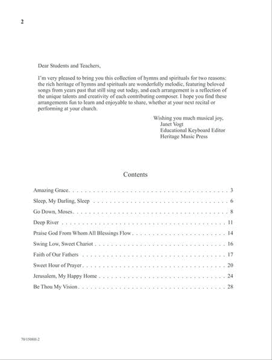 Hymns 'n Spirituals at Your Fingertips - Book 4 Piano Solo scores gallery preview page 2