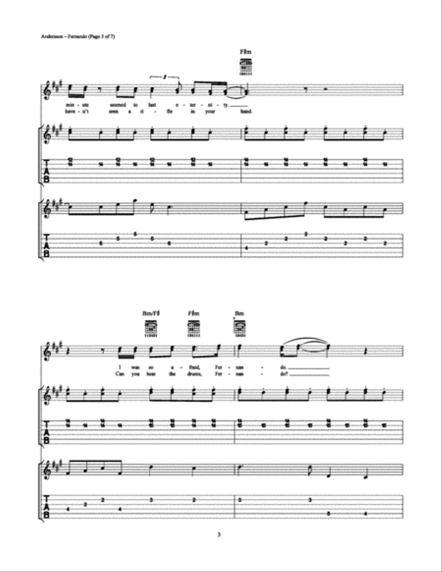 Fernando Electric Guitar scores gallery preview page 3