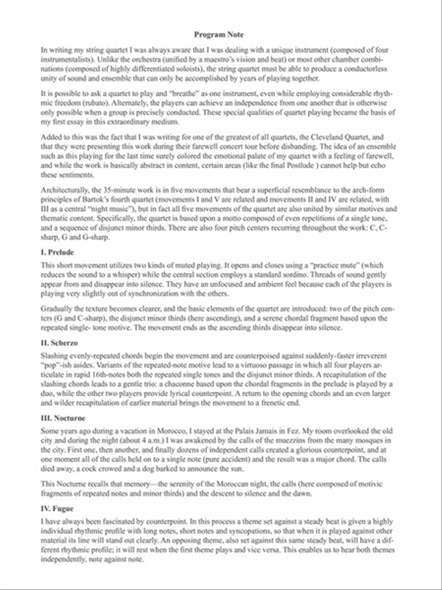 String Quartet String Quartet scores gallery preview page 3