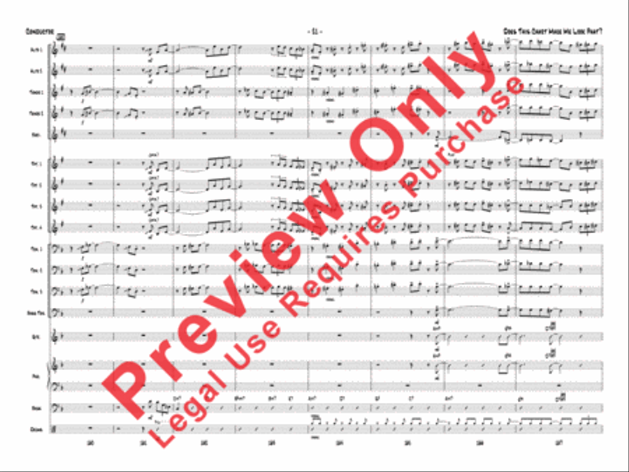 Does This Chart Make Me Look Phat? Jazz Ensemble scores gallery preview page 42
