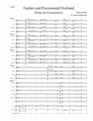 Fanfare and Processional Flexband (Pomp and Circumstance) Score and Parts