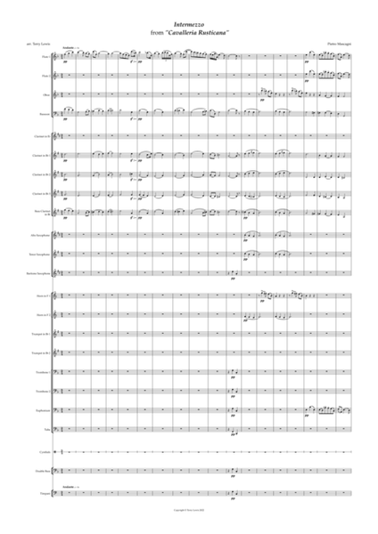 Intermezzo from Cavalleria Rusticana - Concert Band image number null