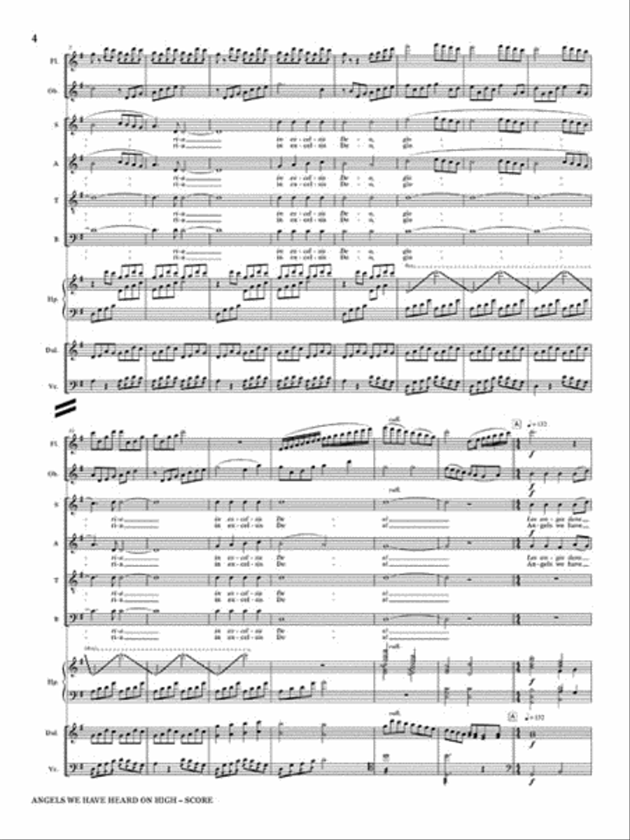 Angels We Have Heard on High (Les Anges Dans Nos Compagnes) Choir scores gallery preview page 3